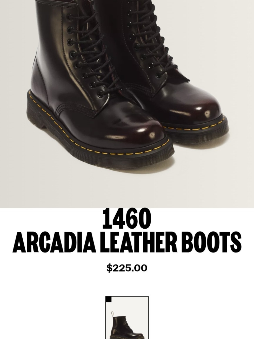 Cherry Red 1460 Arcadia Leather Boots